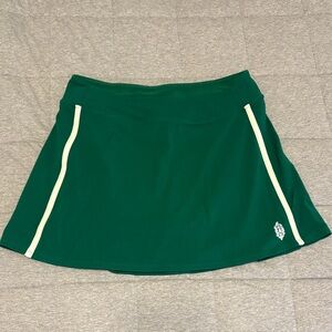 Free People Movement Green Striped Women's Skirt Large